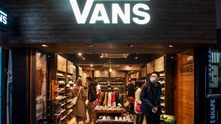 A Vans store is seen in Hong Kong.