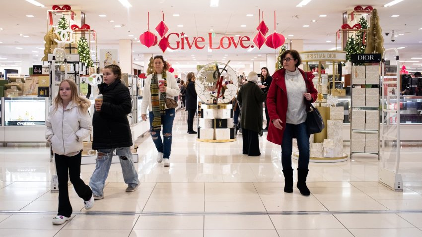 Shoppers walk around Twelve Oaks Mall on November 24, 2023 in Novi, Michigan. 