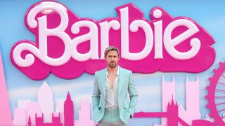 FILE - Ryan Gosling poses for photographers upon arrival at the premiere of the "Barbie" movie, July 12, 2023, in London.