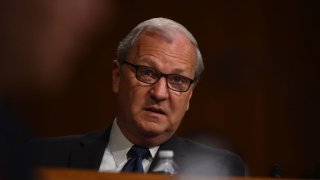 File - Sen Kevin Cramer (R-ND) speaks at a hearing in the Dirksen Senate Office Building on May 20, 2020 in Washington, DC.