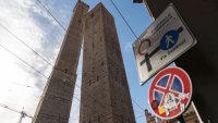 Italian officials work to prevent collapse of 12th Century leaning tower in Bologna