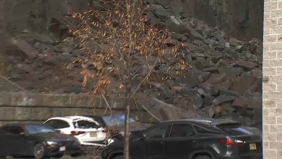 New Jersey rockslide damages several cars in North Bergen NBC10