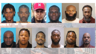 Twelve fugitives sought by law enforcement officials for their suspected involvement in various killings that occurred in South and Southwest Philadelphia.