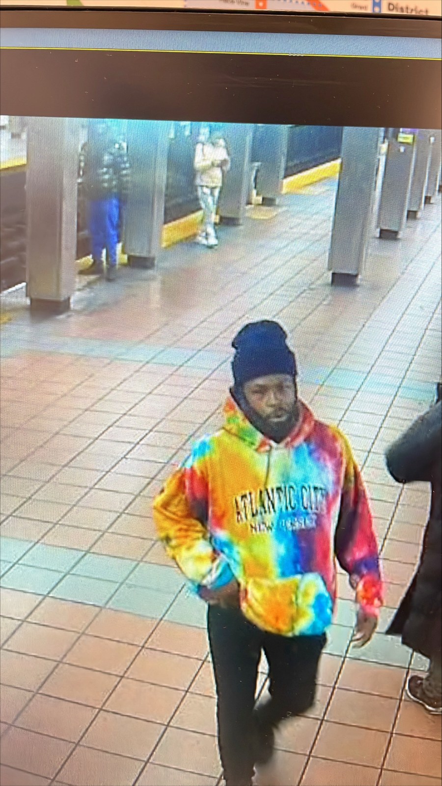 An image SEPTA released on the man sought in a shooting at the 52nd Street Station in West Philadelphia on Sunday morning.