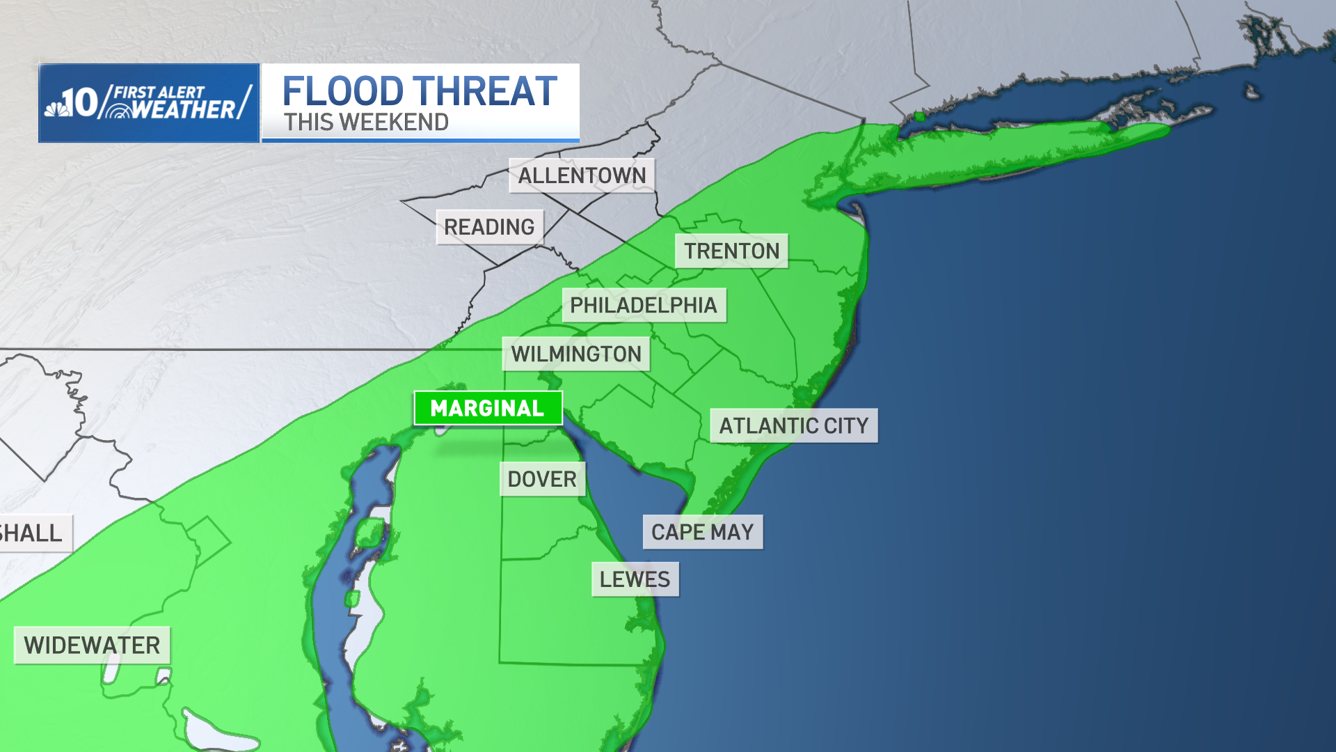 A look at where flooding rain is a concern