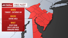 Map shows Philly region under a weather First Alert