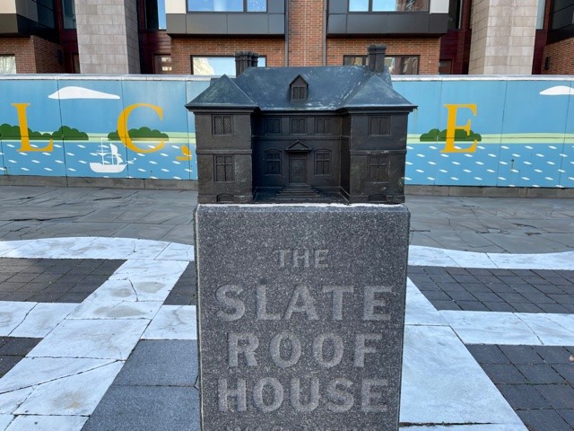 This model of the Slate Roof House, William Penn's former home, would be removed as part of a proposal to renovate Welcome Park in Philadelphia's Old City neighborhood. 