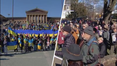 Two rallies in Philly call for peace in two separate wars
