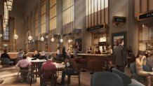 Artist's rendering of new look 30th Street Station