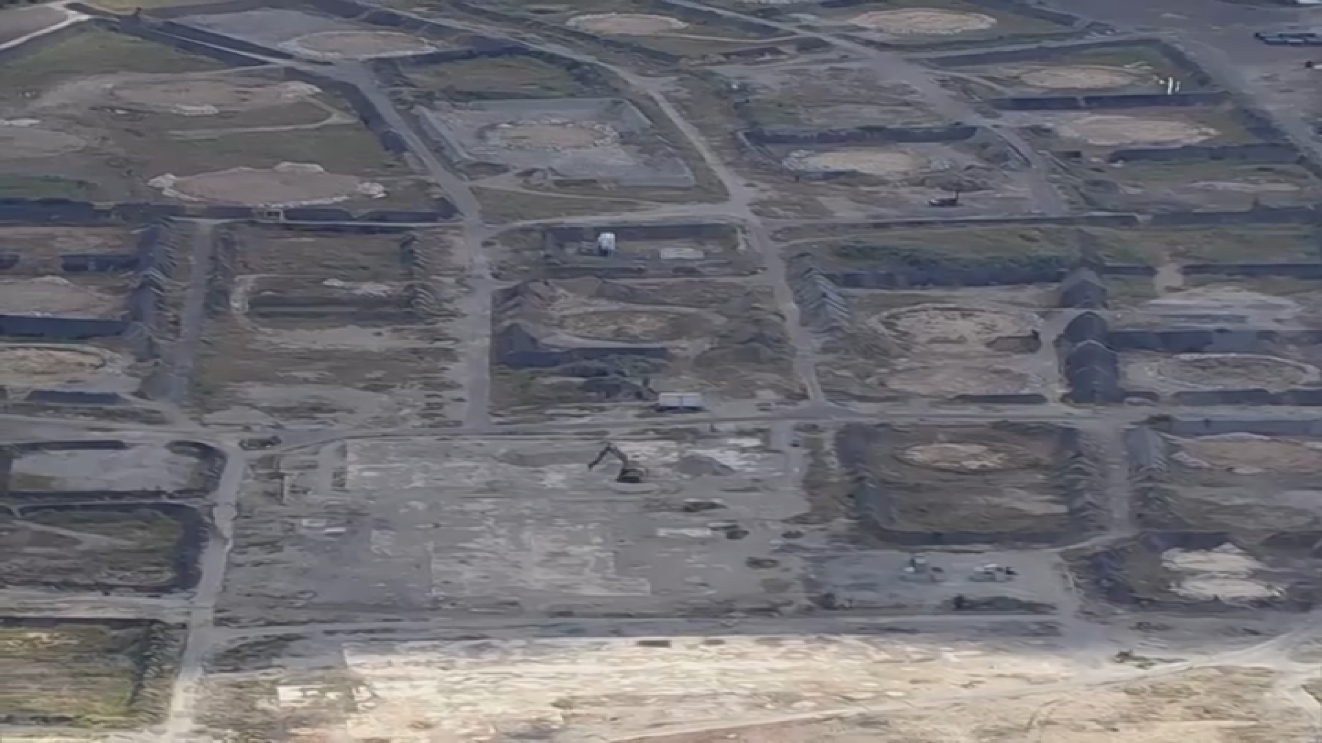 Old refinery site from above