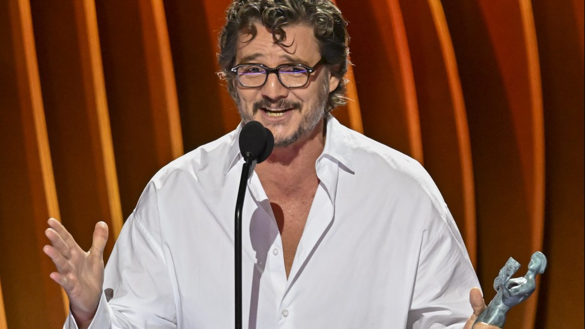 Pedro Pascal admits he’s ‘a little drunk’ during SAG Awards speech