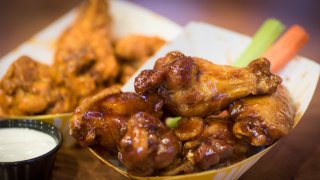 Medium traditional wings (back) at Buffalo Wild Wings