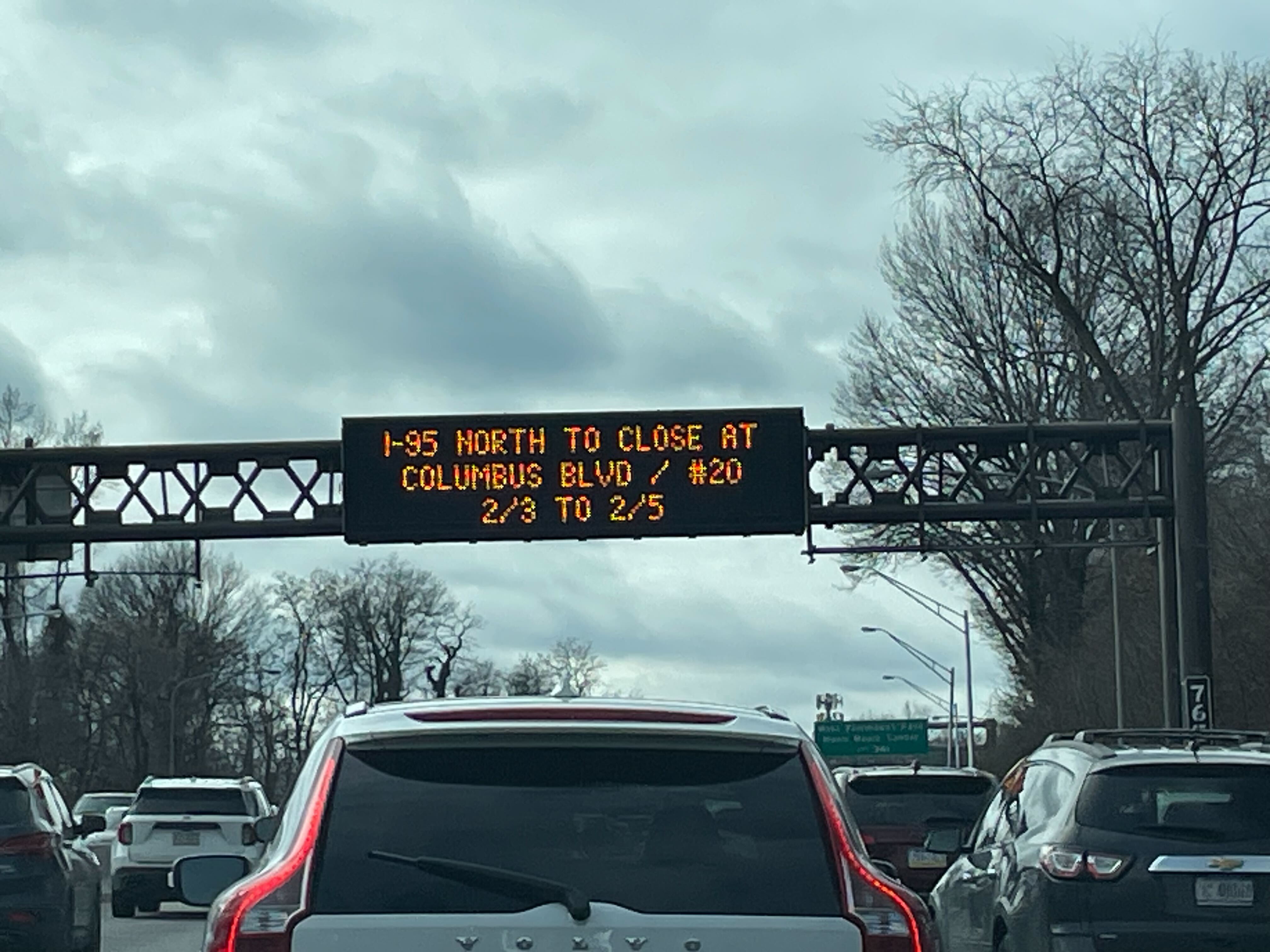 I 95 NB In Philly Closes Weekend Of Feb 3 To 5 2024 NBC10 Philadelphia   Image From IOS 