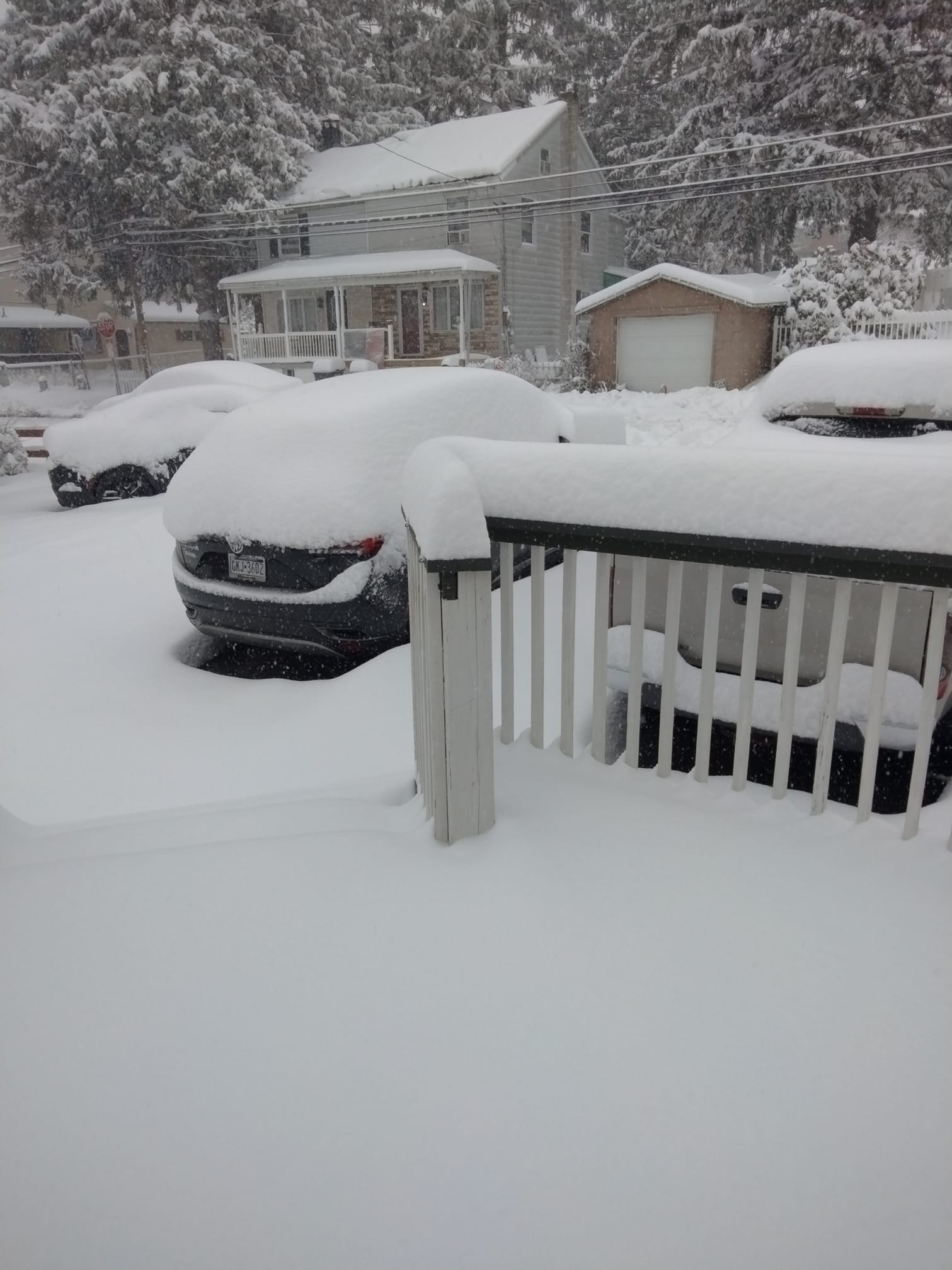 Snow in New Boston, Pennsylvania 