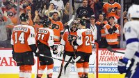 Flyers get lift from rookies, big 3rd period to beat Lightning