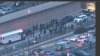 Protesters blocked I-676 on Saturday, dozens arrested