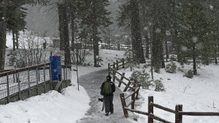 The most powerful Pacific storm of the season started barreling into the Sierra Nevada on Thursday.