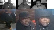 Images of a man sought in the slayings of two people who were found shot to death in Fairmount park on Feb. 29.