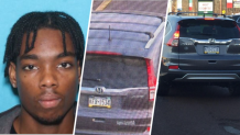 Police are seeking 26 year-old Andre Gordon, who is believed to be driving this stolen vehicle after killing three people in Levittown on Saturday morning.