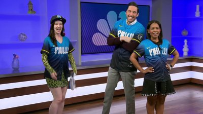 NBC10 morning team shows off new Phillies City Connect jerseys