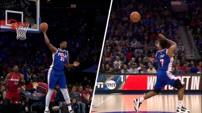 Sixers show signs of life with Embiid's crafty pass leading to fast break