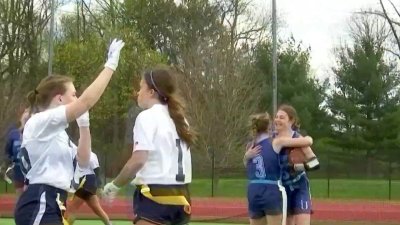 Women's flag football now played at college level in Philadelphia region