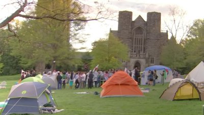 Students at Swarthmore College hold encampment to protest Israel-Hamas war