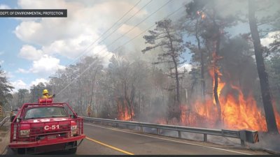NJ wildfire is now 100% contained