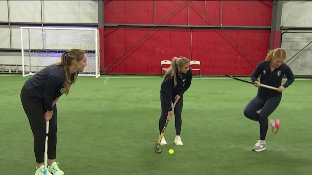 Kylie Kelce picks up her stick with Team USA field hockey stars ahead