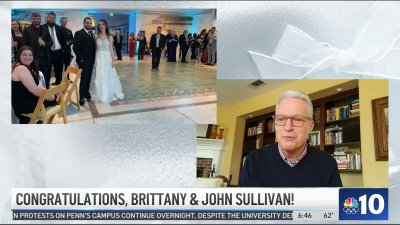 NBC10 congratulates Brittany and John Sullivan on their wedding
