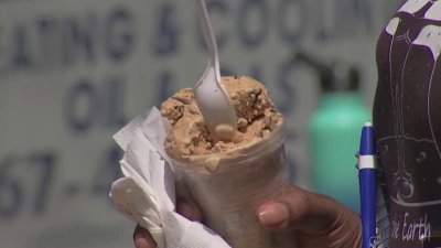 South Philly residents find ways to beat the summer-like heat, starting with water ice