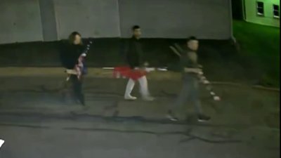 Police say new video shows a group of thieves stealing American flags in Lehigh County