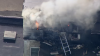 Firefighters battle large rowhome fire in Allentown, Pennsylvania