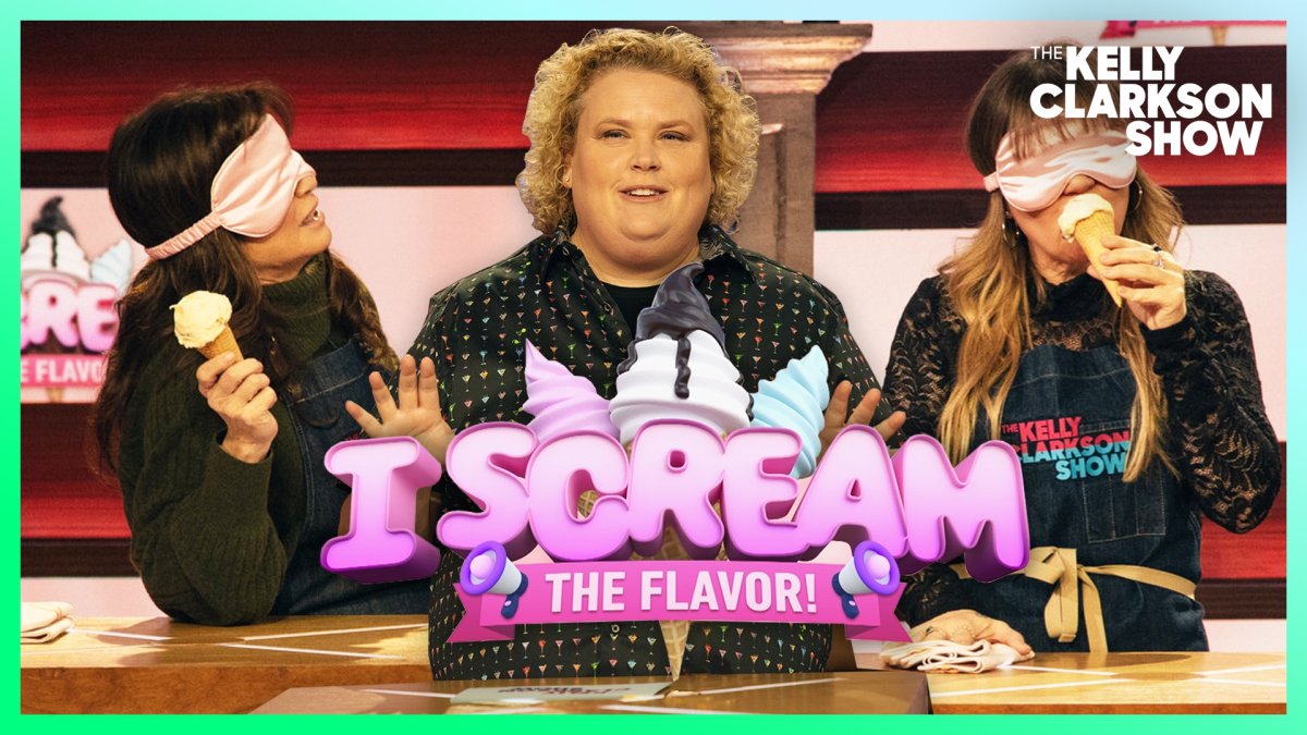 Valerie Bertinelli & Kelly Clarkson guess ice cream flavors blindfolded