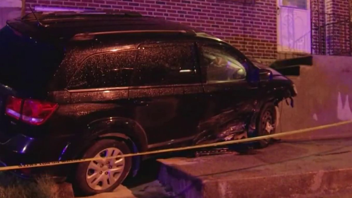 SUV crashes into steps of Northeast Philly house, other driver flees ...