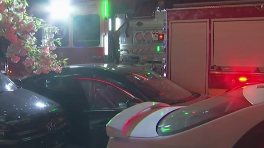 Car crashed into fire engine