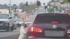 Heartbreaking video shows dog chasing after owner's car after being dumped on street