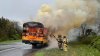 Bus driver, students not hurt during school bus fire at the Jersey Shore