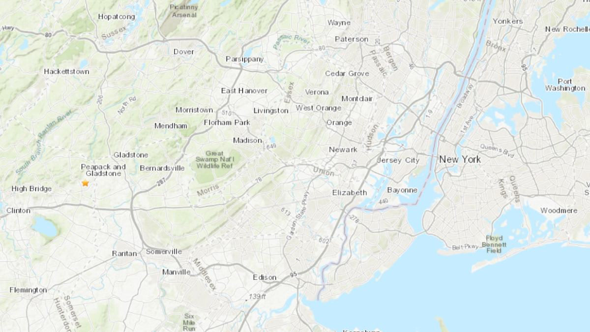 Another earthquake? Small New Jersey quake recorded near Gladstone on