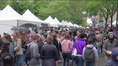 Rainy, chilly weather didn't stop many from enjoying festivals throughout Philadelphia