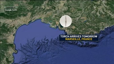 Olympic torch expected to arrive in France on Wednesday