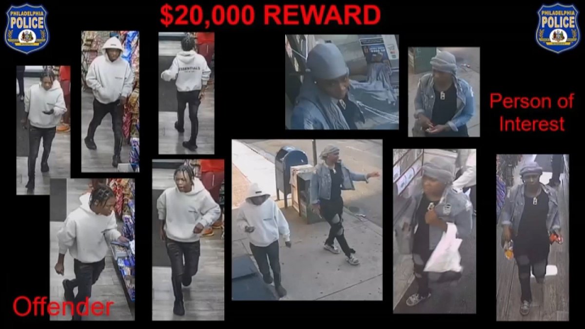 Philly police release video of suspect and person of interest in deadly ...
