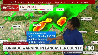 Tornado Warning in effect for Lancaster County until 9 p.m.