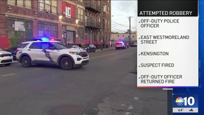 Off-duty Philadelphia Police officer recovering after exchanging gunfire with robber