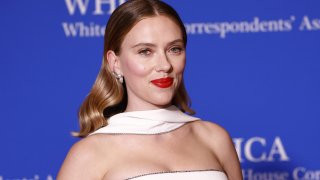 Scarlett Johansson attends the 2024 White House Correspondents' Dinner at The Washington Hilton