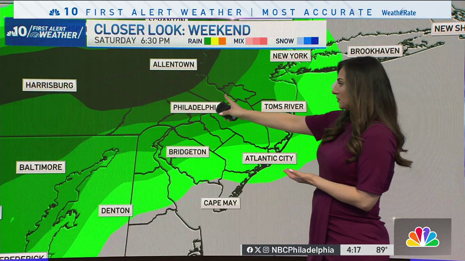 Seasonable Temperatures Return To End The Week – NBC10 Philadelphia