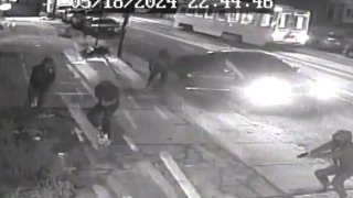 Police have shared this surveillance image after a man was killed along Baltimore Avenue in West Philadelphia on May 18.