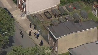 Police on scene of a deadly double shooting in Wilmington, Delaware