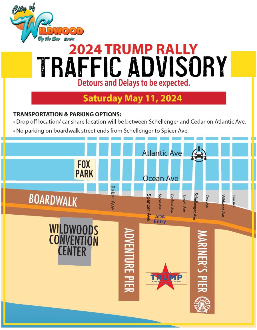 2024 Trump rally traffic advisory