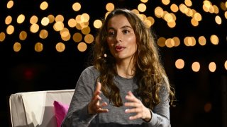 Mira Murati, Chief Technology Officer of OpenAI, speaks during The Wall Street Journal’s WSJ Tech Live Conference in Laguna Beach, California on October 17, 2023. 